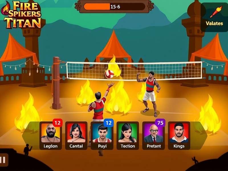 Fire Spikers Titan character selection screen